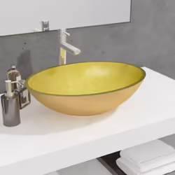 Ce lavabo en verre sera un supplément élégant à toute salle de bain, toilette ou salle d'eau. Matériau durable : fabriquée en ...