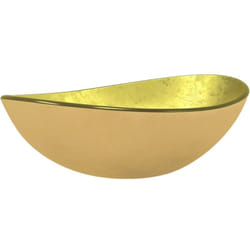 Vidaxl - Lavabo Verre trempé 54,5x35x15,5 cm Doré