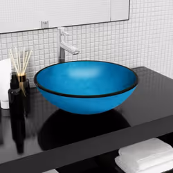 Ce lavabo en verre trempé sera un supplément élégant à toute salle de bain, toilette ou salle d'eau. Matériau durable : fabri ...