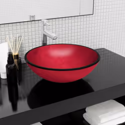 Ce lavabo en verre trempé sera un supplément élégant à toute salle de bain, toilette ou salle d'eau. Matériau durable : fabri ...