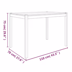 VidaXL 345081 table de cuisine et de salle à manger - Vue supplémentaire 8