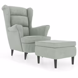 VidaXL 3115931, Velours, Gris, mousse, 110 kg, 550 mm, 545 mm
