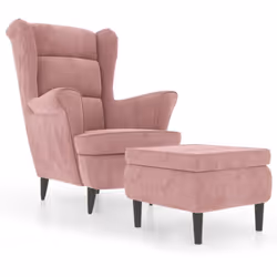 Ce fauteuil confortable avec un tabouret présente un équilibre parfait entre style et fonctionnalité. Il vous offre un endroi ...