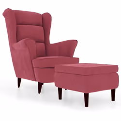 Ce fauteuil confortable avec un tabouret présente un équilibre parfait entre style et fonctionnalité. Il vous offre un endroi ...