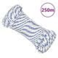 vidaXL Corde de bateau Blanc 5 mm 250 m Polypropylène