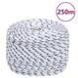 vidaXL Corde de bateau Blanc 8 mm 250 m Polypropylène