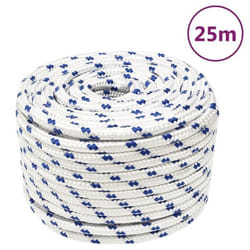 vidaXL Corde de bateau Blanc 14 mm 25 m Polypropylène