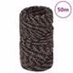 vidaXL Corde de bateau Noir 2 mm 50 m Polypropylène