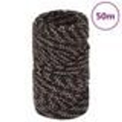 vidaXL Corde de bateau Noir 2 mm 50 m Polypropylène