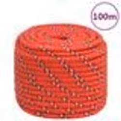 vidaXL Corde de bateau Rouge 16 mm 100 m Polypropylène