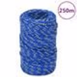vidaXL Corde de bateau Bleu 2 mm 250 m Polypropylène