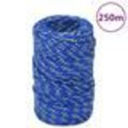 vidaXL Corde de bateau Bleu 2 mm 250 m Polypropylène