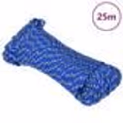 vidaXL Corde de bateau Bleu 3 mm 25 m Polypropylène
