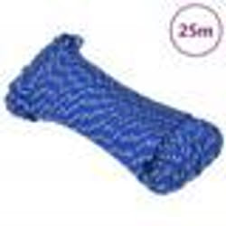 vidaXL Corde de bateau Bleu 4 mm 25 m Polypropylène