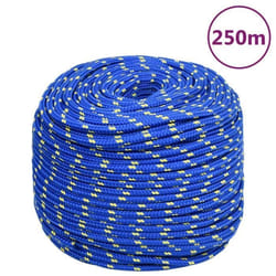 vidaXL Corde de bateau Bleu 6 mm 250 m Polypropylène