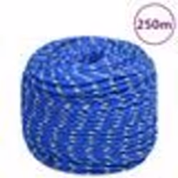 vidaXL Corde de bateau Bleu 8 mm 250 m Polypropylène
