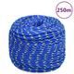 vidaXL Corde de bateau Bleu 8 mm 250 m Polypropylène