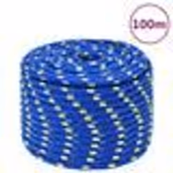 vidaXL Corde de bateau Bleu 14 mm 100 m Polypropylène