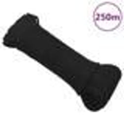 vidaXL Corde de bateau Noir complet 4 mm 250 m polypropylène