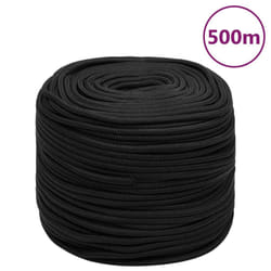 vidaXL Corde de bateau Noir complet 10 mm 500 m polypropylène