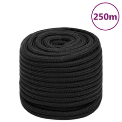 vidaXL Corde de bateau Noir complet 16 mm 250 m polypropylène