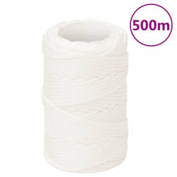 vidaXL Corde de bateau Blanc complet 2 mm 500 m Polypropylène