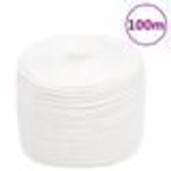 vidaXL Corde de bateau Blanc complet 10 mm 100 m Polypropylène