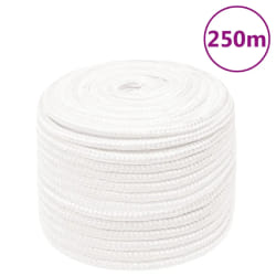 vidaXL Corde de bateau Blanc complet 14 mm 250 m polypropylène