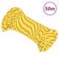 vidaXL Corde de bateau Jaune 3 mm 50 m Polypropylène