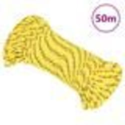 vidaXL Corde de bateau Jaune 3 mm 50 m Polypropylène