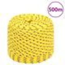 vidaXL Corde de bateau Jaune 6 mm 500 m Polypropylène