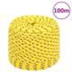 vidaXL Corde de bateau Jaune 8 mm 100 m Polypropylène