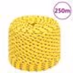 vidaXL Corde de bateau Jaune 8 mm 250 m Polypropylène