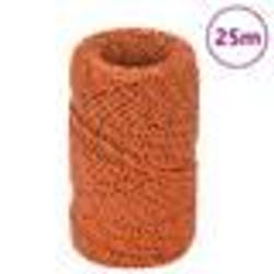 vidaXL Corde de bateau Orange 2 mm 25 m Polypropylène