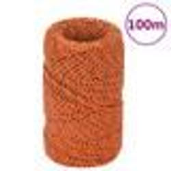 vidaXL Corde de bateau Orange 2 mm 100 m Polypropylène