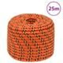 vidaXL Corde de bateau Orange 12 mm 25 m Polypropylène