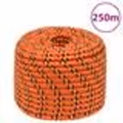 vidaXL Corde de bateau Orange 12 mm 250 m Polypropylène