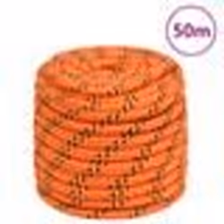 vidaXL Corde de bateau Orange 18 mm 50 m Polypropylène