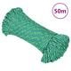 vidaXL Corde de bateau Vert 4 mm 50 m Polypropylène