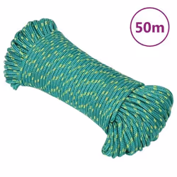 vidaXL Corde de bateau Vert 5 mm 50 m Polypropylène
