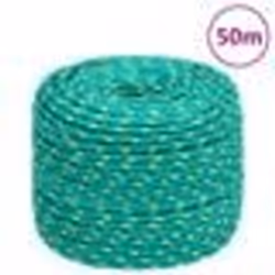 vidaXL Corde de bateau Vert 6 mm 50 m Polypropylène