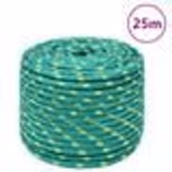 vidaXL Corde de bateau Vert 14 mm 25 m Polypropylène