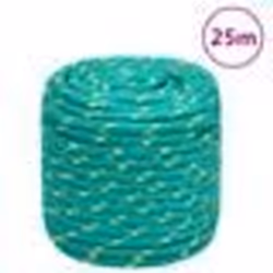 vidaXL Corde de bateau Vert 16 mm 25 m Polypropylène