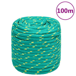 vidaXL Corde de bateau Vert 16 mm 100 m Polypropylène
