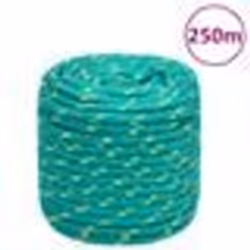 vidaXL Corde de bateau Vert 16 mm 250 m Polypropylène
