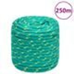 vidaXL Corde de bateau Vert 16 mm 250 m Polypropylène