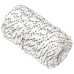 vidaXL Corde de bateau tressé Blanc 2 mmx100 m Polyester