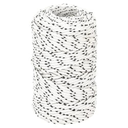 vidaXL Corde de bateau tressé Blanc 2 mmx250 m Polyester