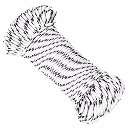 vidaXL Corde de bateau tressé Blanc 4 mmx100 m Polyester