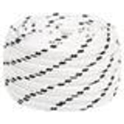 vidaXL Corde de bateau tressé Blanc 18 mmx25 m Polyester